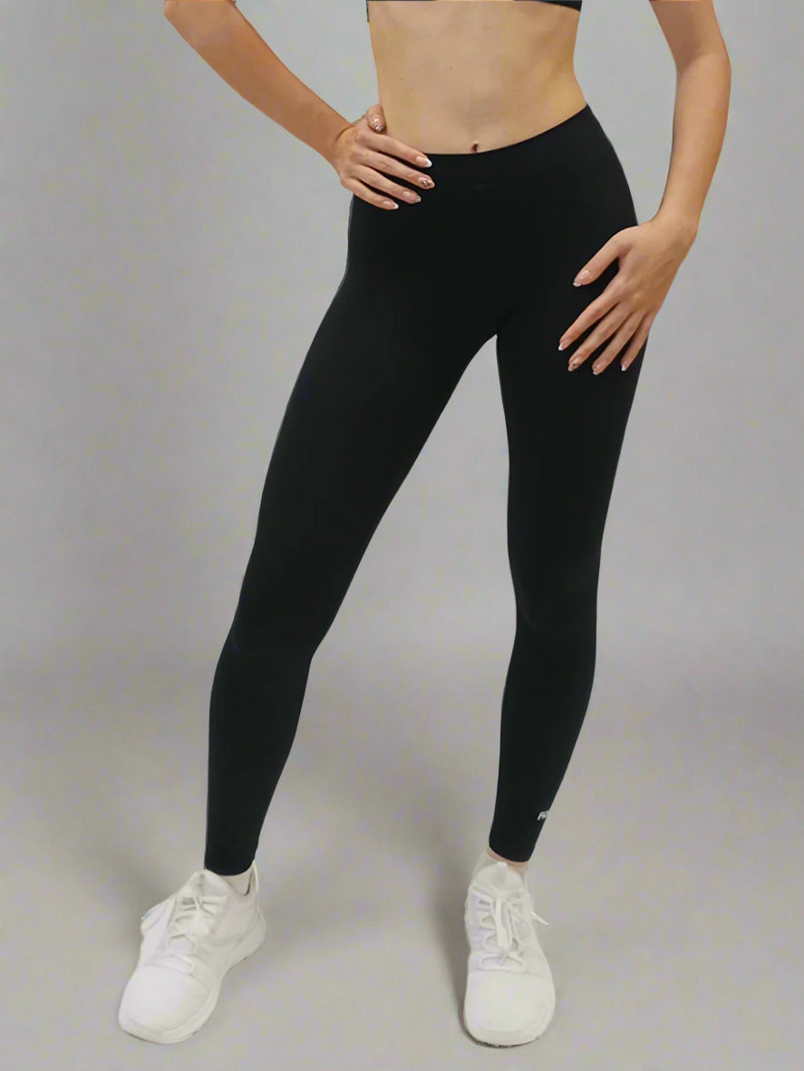 NIKKO-01 Women's Black Full-Length Leggings