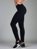 NIKKO-01 Women's Black Full-Length Leggings