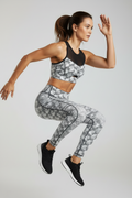 COLOR-14 Women's Sports Bra – Urban Camo Black & White Edition
